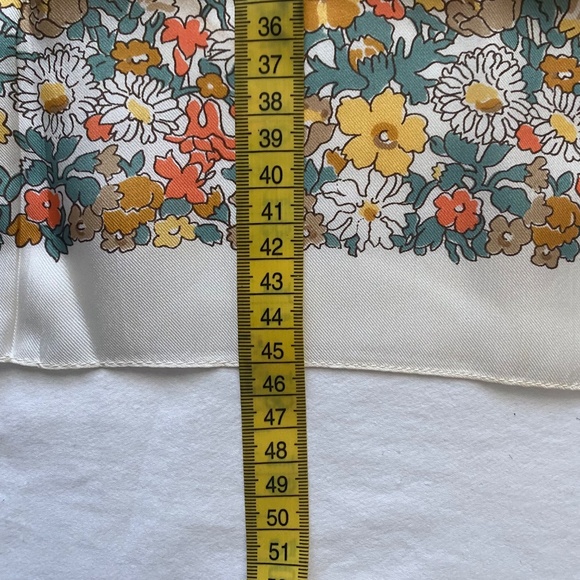 Vintage Liberty of London Silk Scarf - Autumn Floral Print with Original Package - Picture 7 of 14